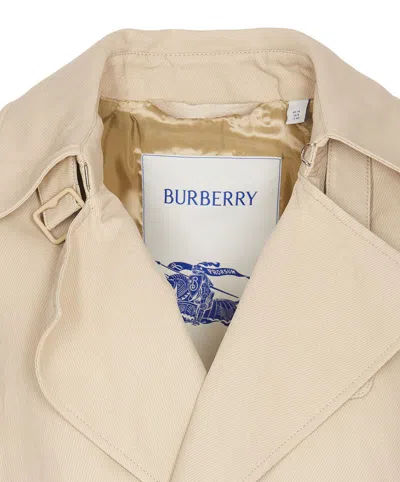 Shop Burberry Jackets In Beige