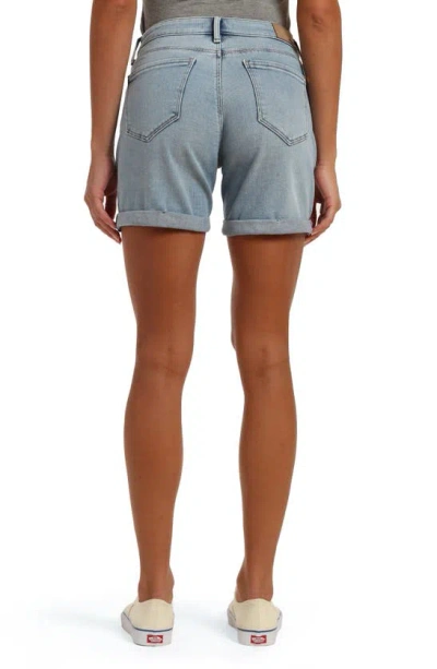 Mavi Jeans Pixie Cuffed Denim Shorts In Light Brushed Organic Blue