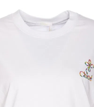 Shop Chloé Chloè T-shirts And Polos In White