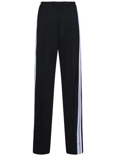 Shop Palm Angels Track Trousers In Nero/bianco
