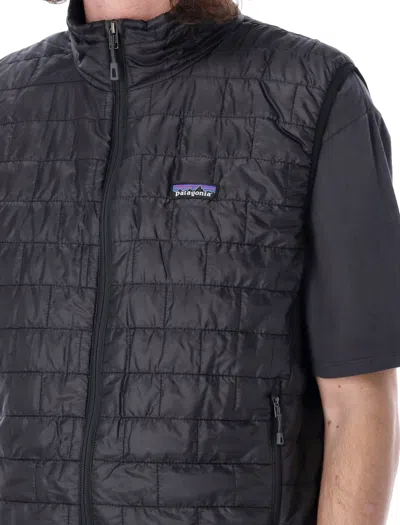 Shop Patagonia Nano Puff Vest In Black