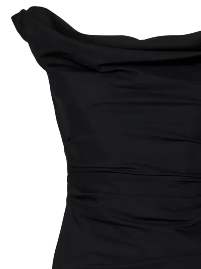 Shop Armarium Delia Mini Dress In Black