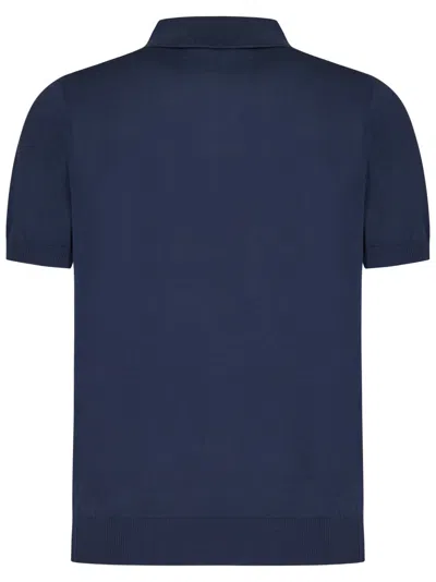 Shop Luigi Borrelli Polo Shirt In Blue