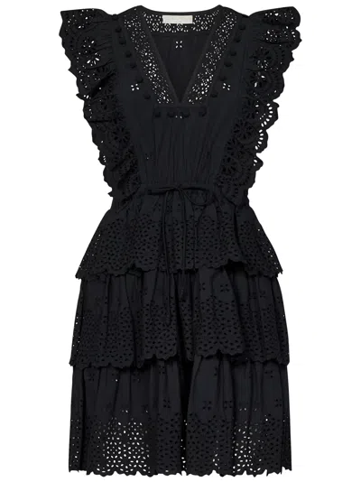 Shop Ulla Johnson Lilith Mini Dress In Black