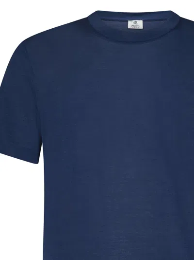 Shop Luigi Borrelli T-shirt In Blue
