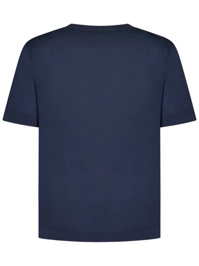 Shop Luigi Borrelli T-shirt In Blue