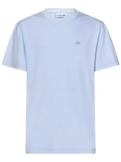 Shop Lacoste T-shirt In Clear Blue