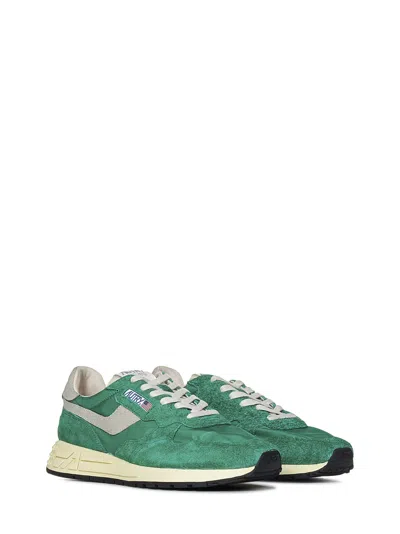 Shop Autry Reelwind Low Sneakers In Green