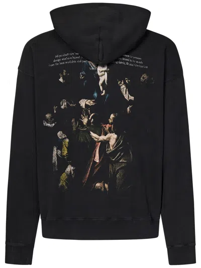 Shop Off-white Caravaggio Mary Sweatshirt In Black