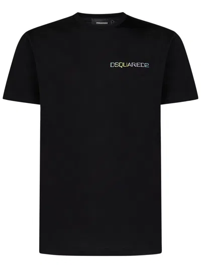 Shop Dsquared2 Palm Beach Cool Fit T-shirt In Black