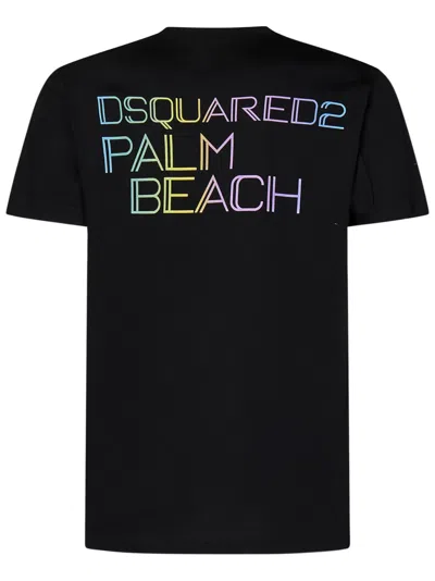Shop Dsquared2 Palm Beach Cool Fit T-shirt In Black