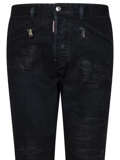 Shop Dsquared2 Black Bull Ripped Wash Cool Guy Jeans