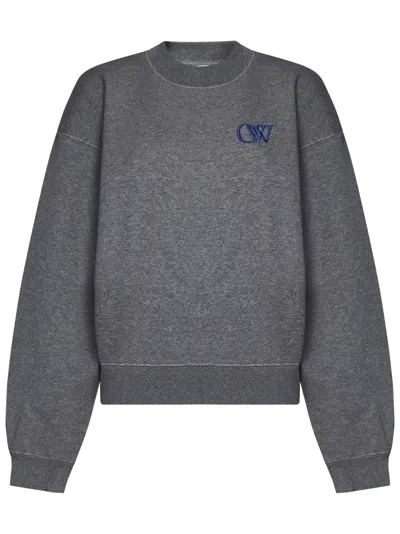 Shop Off-white Sweatshirt In Grey