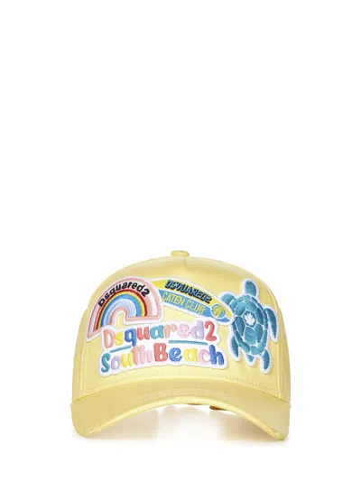 Shop Dsquared2 Hat In Yellow