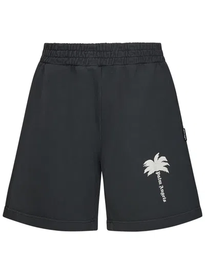 Shop Palm Angels The Palm Gd Shorts In Grey