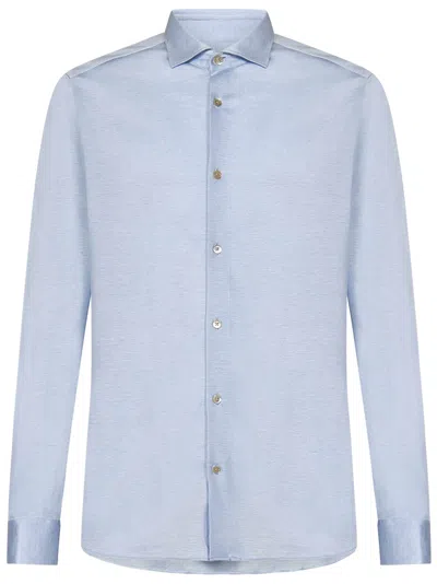 Shop Boglioli Shirt In Clear Blue