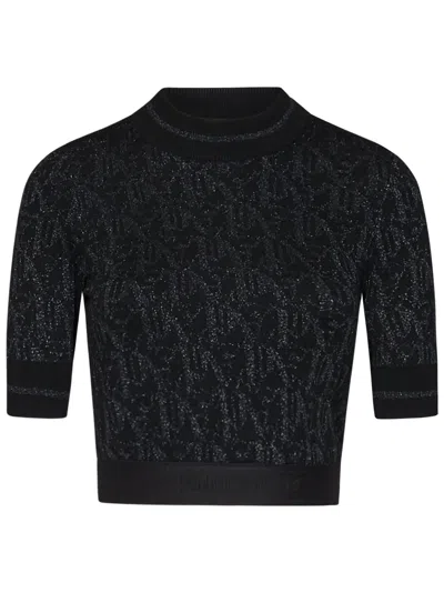 Shop Palm Angels Monogram Sweater In Black