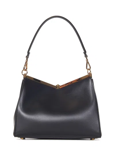 Shop Etro Vela Medium Shoulder Bag In Black