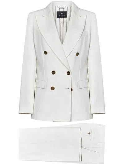 Shop Etro Suit In White