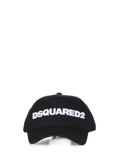 Shop Dsquared2 Logo Hat In Black