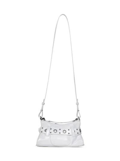 Shop Dsquared2 Gothic Belt Shoulder Bag In White