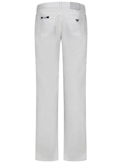 Shop Emporio Armani J75 Jeans In White