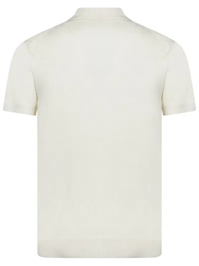 Shop Tom Ford Polo Shirt In Ivory