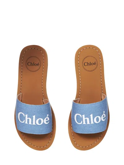 Shop Chloé Kids Sandals In Brown