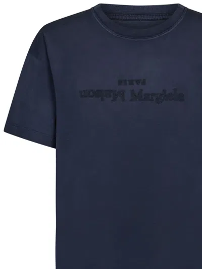 Shop Maison Margiela T-shirt In Blue