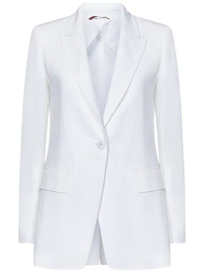 Max Mara Gitane Blazer In White