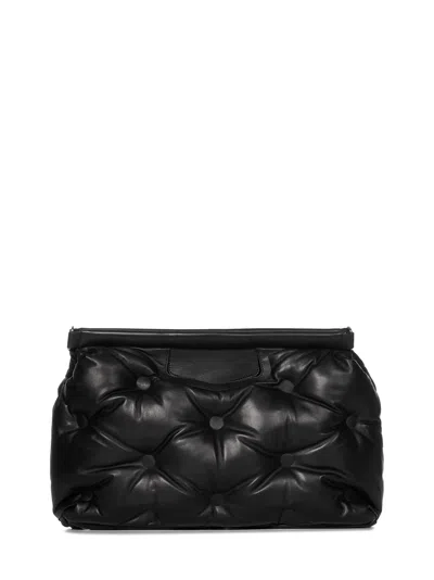 Shop Maison Margiela Glam Slam Classique Large Shoulder Bag In Black