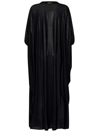 Shop Balmain Paris Long Dress In Black