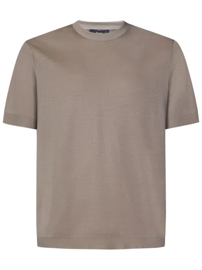 Shop Herno T-shirt In Dove Grey