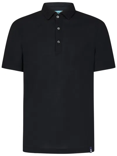 Shop Drumohr Polo Shirt In Black