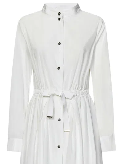 Shop Herno Midi Dress In White
