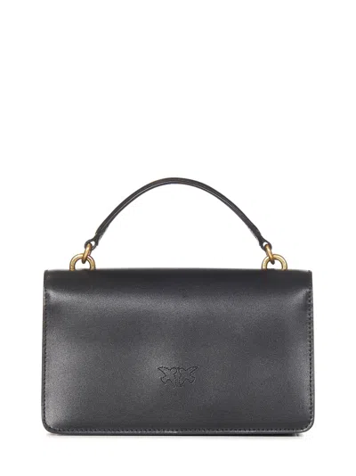 Shop Pinko Mini Love Bag One Light Handbag In Black