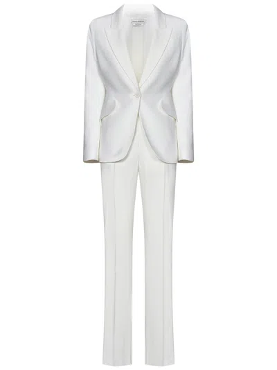 Shop Alexander Mcqueen Suit In White