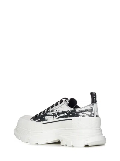 Shop Alexander Mcqueen Tread Slick Sneakers In White