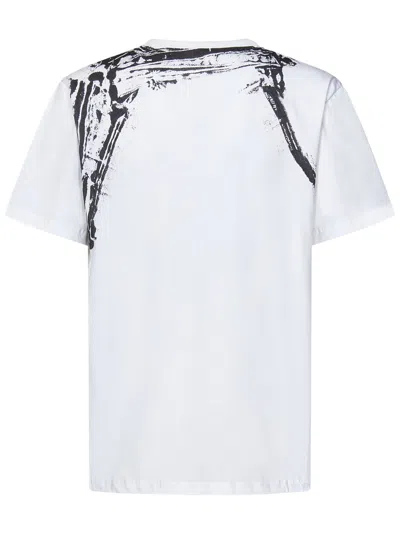 Shop Alexander Mcqueen Fold Harness T-shirt In White