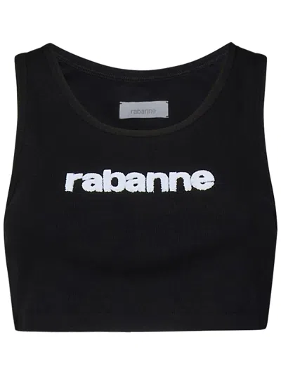Shop Rabanne Top In Black