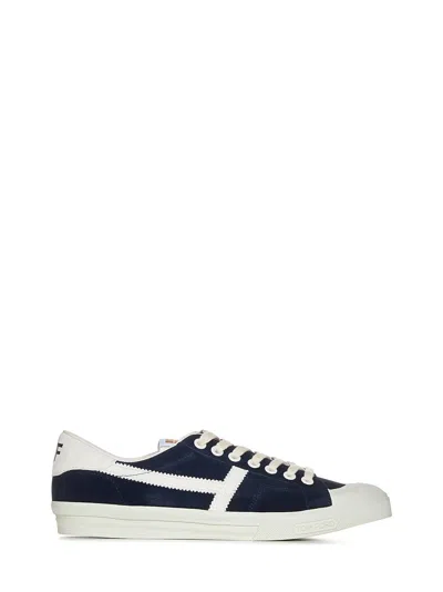 Shop Tom Ford Jarvis Sneakers In Blue