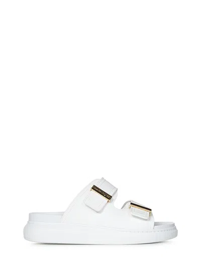 Shop Alexander Mcqueen Hybrid Sandals In White