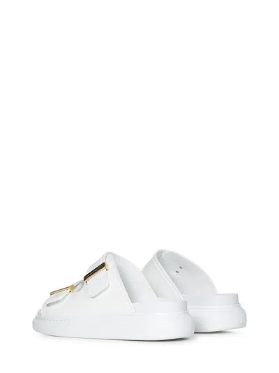 Shop Alexander Mcqueen Hybrid Sandals In White