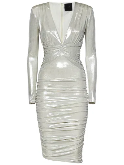 Shop Pinko Alteo Dress In White