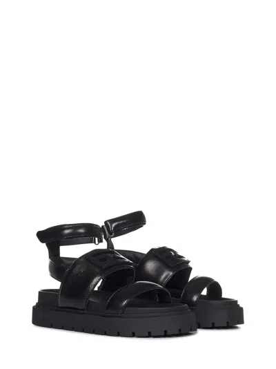 Shop Fendi Kids Sandals In Black
