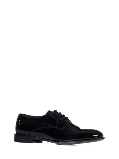 Shop Alexander Mcqueen Oxford Laced Up In Black