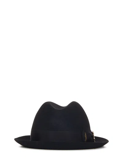 Shop Elie Saab Borsalino X Nila Hat In Black