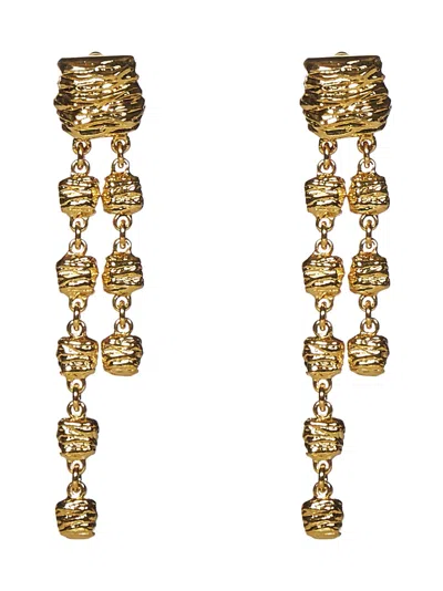 Shop Tom Ford Moon Earrings In Golden