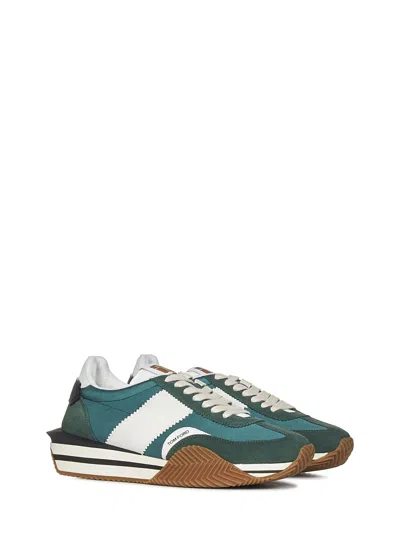 Shop Tom Ford James Sneakers In Green