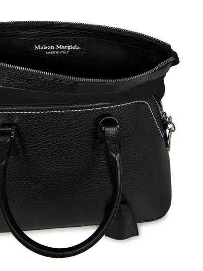 Shop Maison Margiela 5ac Classique Midi Shoulder Bag In Black